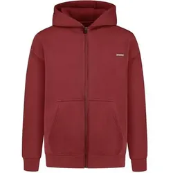 SMILODOX Zip Hoodie Ilyas, Größe S in Rot Rot