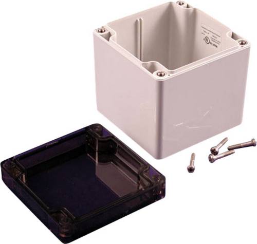 Hammond Electronics 1554EE2GYSL Universal-Gehäuse 90 x 90 x 90 Polycarbonat Grau 1St.
