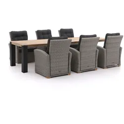 Intenso Mazzano/ROUGH-X 320 cm lounge-Gartenmöbel-Set 7-Teilig verstelbaar
