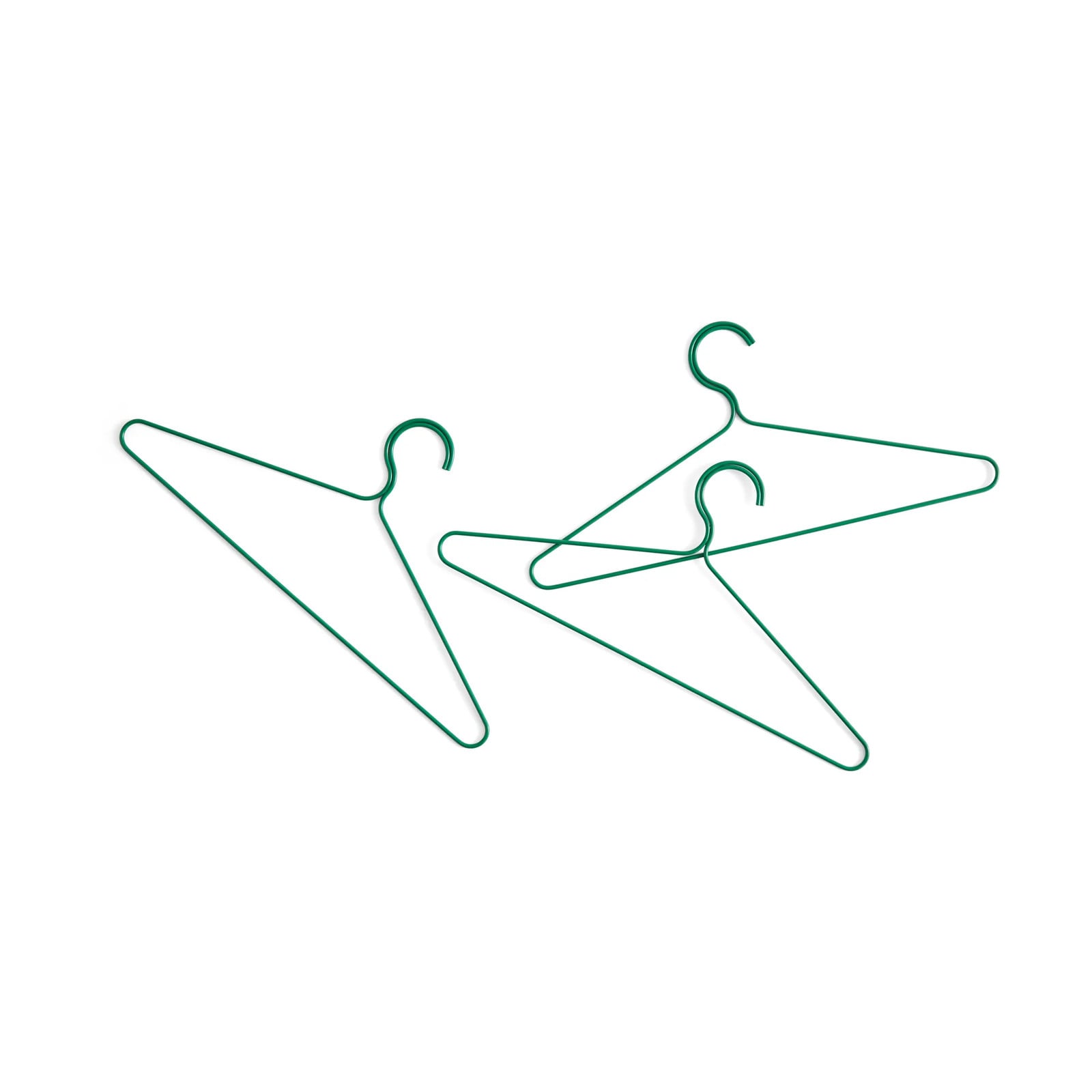 HAY Colour kledinghanger 3-pack Jungle green van draad