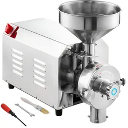 VEVOR Sojabohnenmühle kommerzielle Mahlmaschine für Gewürze 2200 W, Maismühle 50 kg/h Edelstahl-Maismühle, industrielle Mehlmühle für Pfeffer Sojabohnen Erdnüsse Maiskörner  605 x 290 x 460 mm