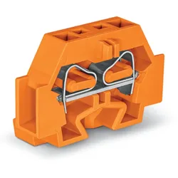 Wago 262-306 2-Leiter-Klemme,ohne Drücker,mit Befestigungsflansch,orange 262306  - 50 Stück