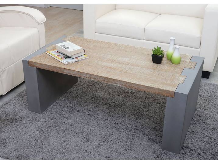 MCW Couchtisch MCW-A15-T1, Standfeste Konstruktion, Inklusive Fußbodenschone