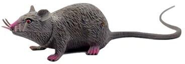 Pet Hub Realistic Fake Rat Model: Perfect Scary Prank Toy For Halloween Parties & Decor gray