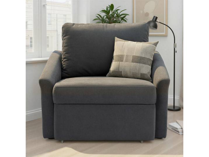 Mid.you Schlafsessel Relax Box, Schlamm, Kunststoff, Uni, 108x86x96 cm, FSC Mix, Liegefunktion, Wohnzimmer, Sessel, Schlafsessel