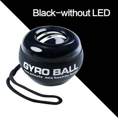 Uplift Treasures LED Gyroscopic Wrist Power Trainer Strength Ball black Without Led