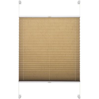Plissee "Schöner Wohnen, ohne Bohren, Klemmträger, Lichtschutz" Gr. 4, beige (cream, weiß), B:80cm H:140cm, Obermaterial: 95% Polyester, 5% Metall, SCHÖNER WOHNEN-KOLLEKTION, Plissees, mit Klemmträger