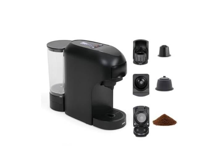 Livoo - 4-in-1-Kaffeemaschine mit mehreren Kapseln DOD217C – 1400 W, 20 bar, 7 Lautstärkestufen, Nespresso®*, Dolce Gusto®*, Kaffeepads Typ Senseo** und gemahlener Kaffee