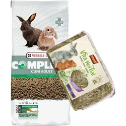 Versele-Laga Cuni Adult Complete Kaninchen 8kg + VITAPOL Heu für Nager 250g