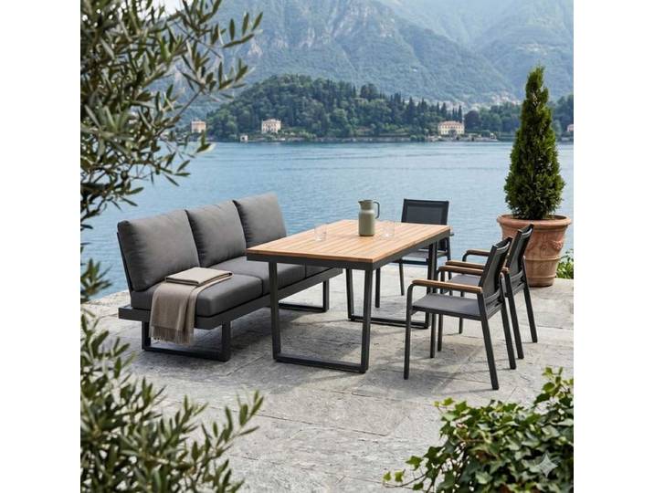 OUTLIV. Atlanta Gartenmöbel-Set L verstellbar (6 Plätze) Tisch 160x90cm