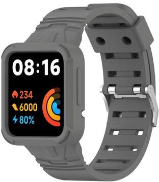 Everyday Crate Silicone Replacement Watch Band For Xiaomi Poco Watch Soft Comfortable Adjustable Strap dark Grey