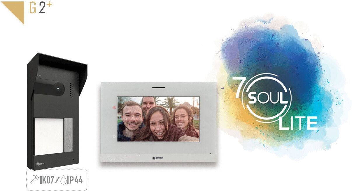 Kit vidéo SOUL LIGHT sans mémoire d'images GOLMAR GS5110/ART7LITE
