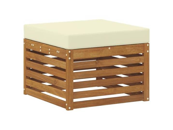 KTHLBRH Sektionales Sofa-Set aus Akazienholz, 5-teilig Modular, wetterfest, abnehmbares Kissen, pflegeleicht