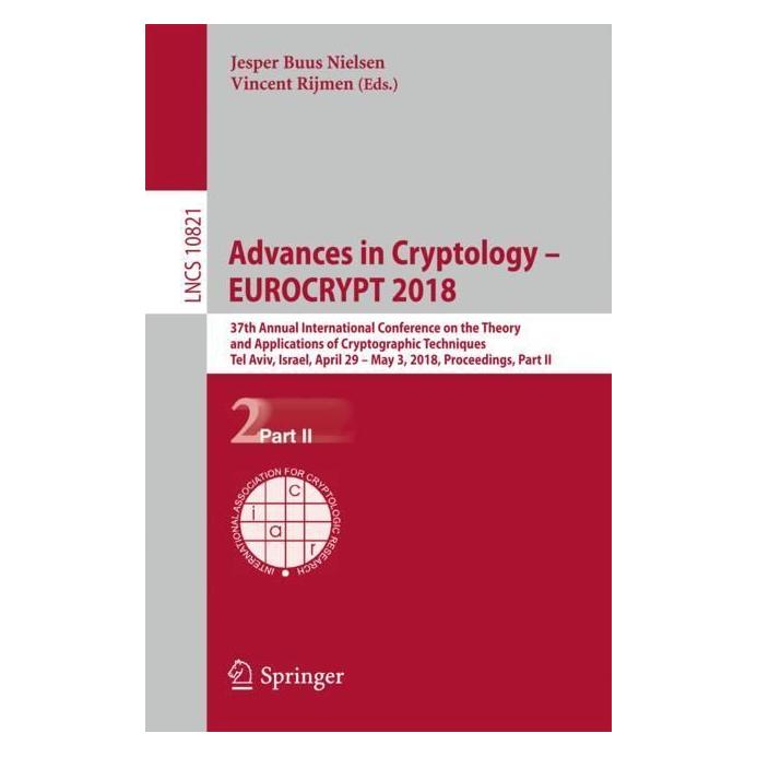 Springer Advances in Cryptology - EUROCRYPT 2018 (Englisch, Softcover, Jesper Buus Nielsen, Vincent Rijmen) (55973416)