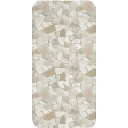 BADEMATTE Mosaik - Steine - Beige Badteppich 60x120 cm