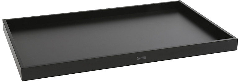 Etagenboden für Querstreben-Modelle, für BxT 975 x 700 mm, mit Umrandung, aus MDF, schwarz eurokraft pro