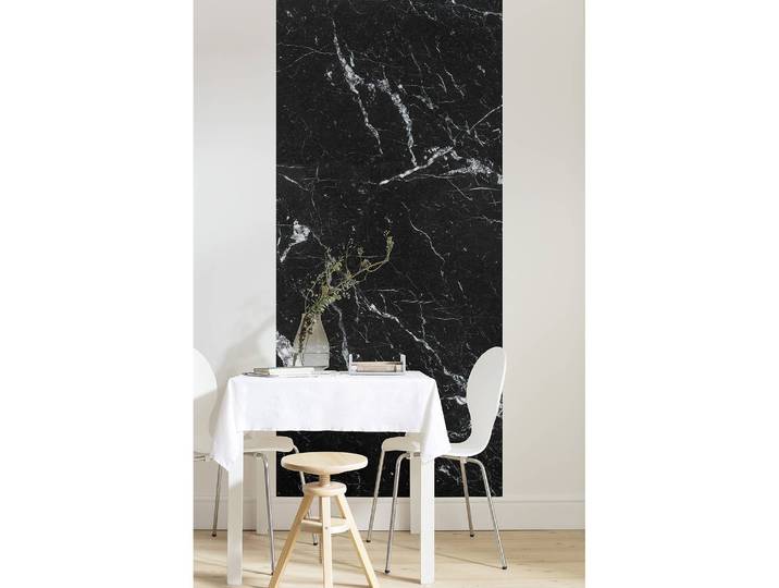 Papier peint intissé Marble Nero 100cm