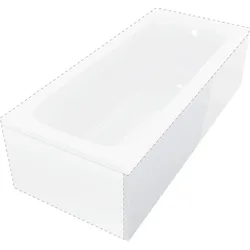 Neuesbad Badewanne seitlich Seitenteil, Lang 150 cm, 50 Höhe NB1DEKTJD015O1