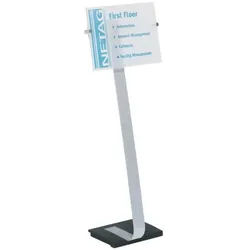Durable Infoständer »Crystal Sign 481923« grau, 125 cm
