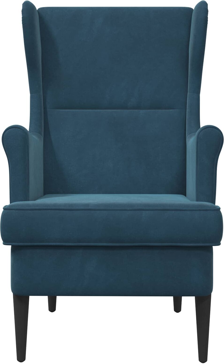vidaXL Fauteuil Bleu Velours