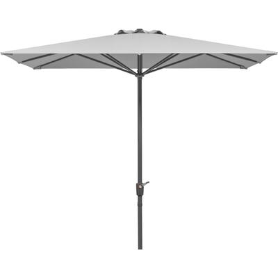 Marktschirm SCHNEIDER SCHIRME "Korsika", grau (natur), Obermaterial: 100% Polyester, Standschirme, 270 x 270 cm