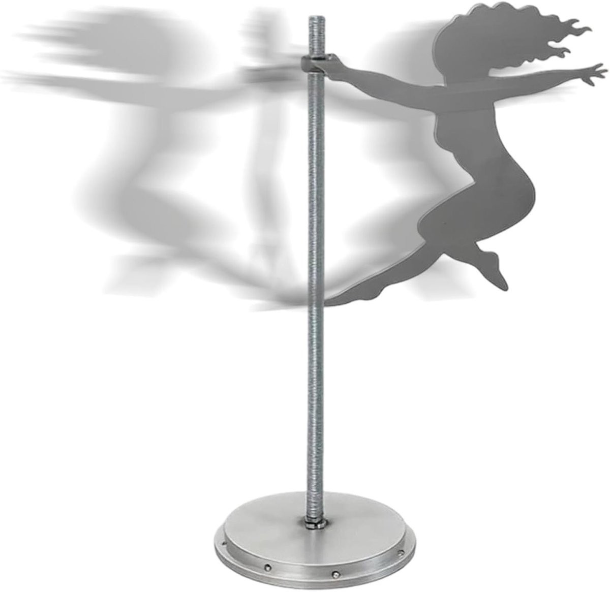 Metalen sculptuur Dansende vrouw - Interieur decoratie - Hoogte: 28 cm