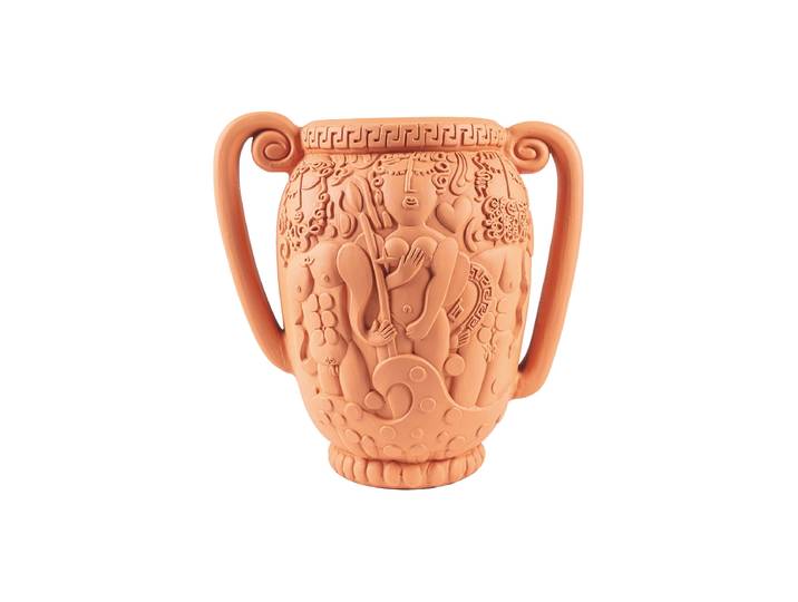 In- & Outdoor Design Blumentopf „Magna Graecia Terracotta Anfora“ Seletti