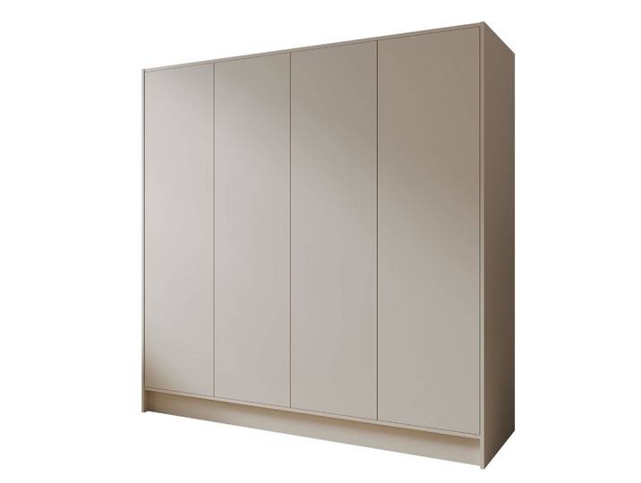 KLEIDERSCHRANK Mono Grifflos im Skandi-Stil, Kaschmir 200/200/51 cm