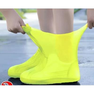 Silicone Waterproof Shoe Covers And High Fidelity Elemental Protection Architecture yellow