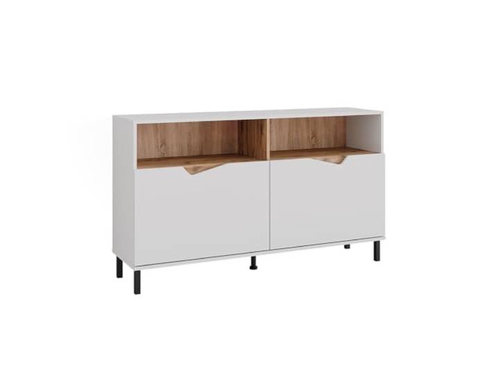 Vicco Kommode Marelle, Weiß/Artisan, 140 x 81.3 cm mit 2 Türen, geeignet zur Aufbewahrung verschiedenster Alltagsgegenstände