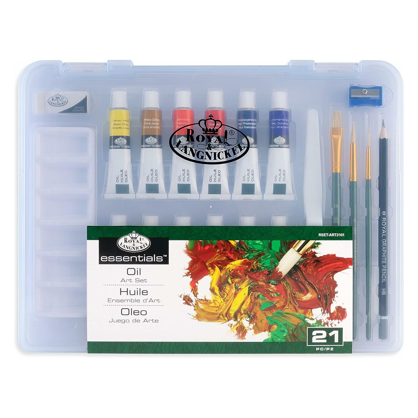 Royal & Langnickel Ölfarben im Kunststoffkasten 21 Stück (RSET-ART3101)