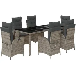 vidaXL, Gartentisch + Balkontisch, Fallon (Ohne Fussablage) (190 x 90 x 75 cm)