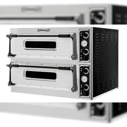 Elektrischer Pizzaofen 2x4 Pizzen 32cm CFRPE2432 Casselin