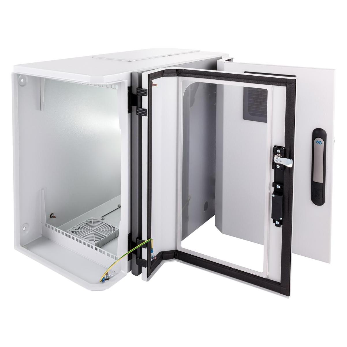 Apranet VARIndustry 2.0 Wandverteiler 6 HE 560x840x365mm, 2 Türen, IP 54 (6 HE, 19 Zoll Rack) (306-060-80)