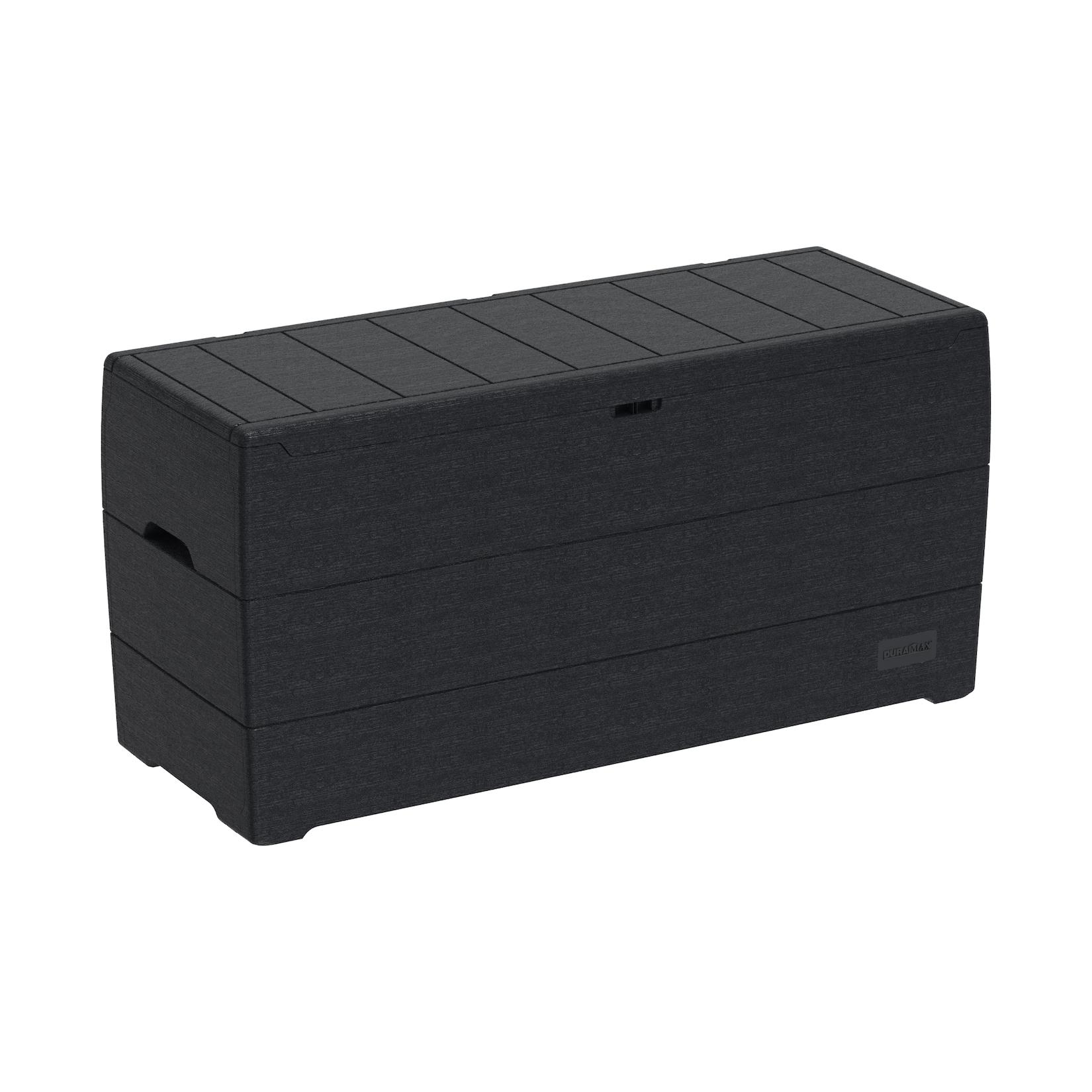 VCM Durabox Kunststoff Garten Aufbewahrungsbox Sitzbank Kissenbox 270 l, 117 x 45 x 56 cm