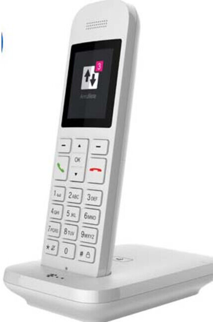 Telekom Téléphone analogique sans fil Sinus 12 blanc (40844149)