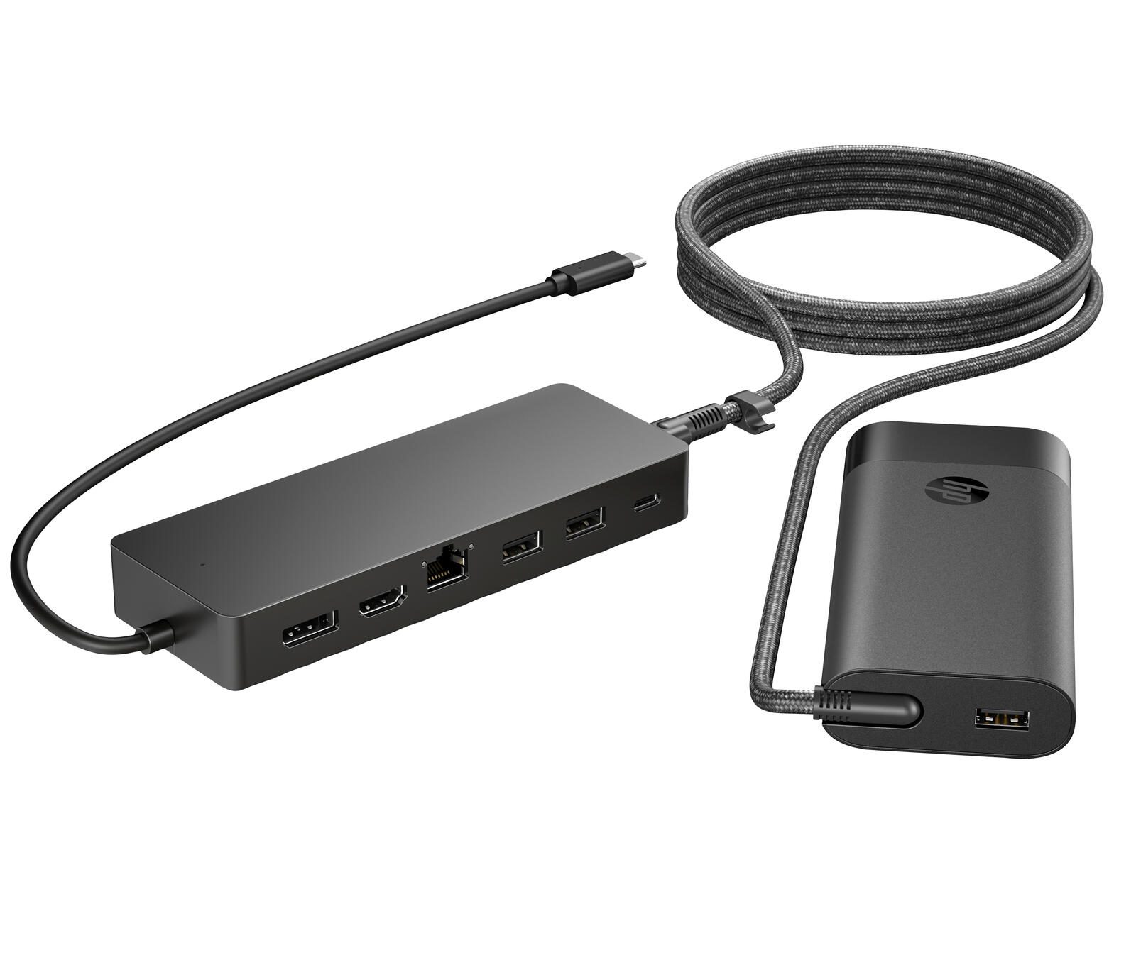 HP Inc. HP Universelles USB-C-Hub- und Laptop-Ladegerät, Kombo 9H0H9AA#ABB