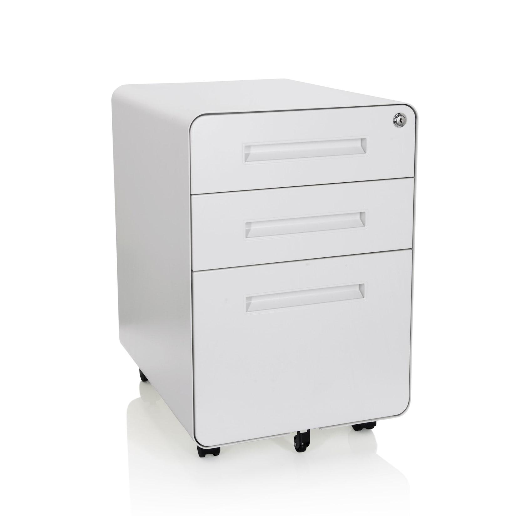 hjh OFFICE Rollcontainer COLOR PLUS I Stahl