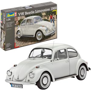 Revell Modellbausatz 07083 VW Beetle Limousine 1968, 125 Teile, Level 4, ab 12 Jahre, Maßstab 1:24