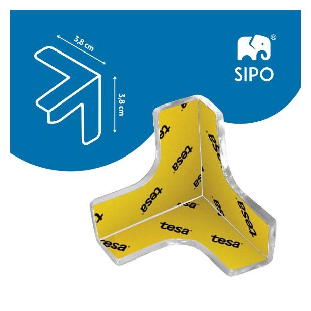 Siso Eckschutz T- Form 12Stk (SISBSEC55T)