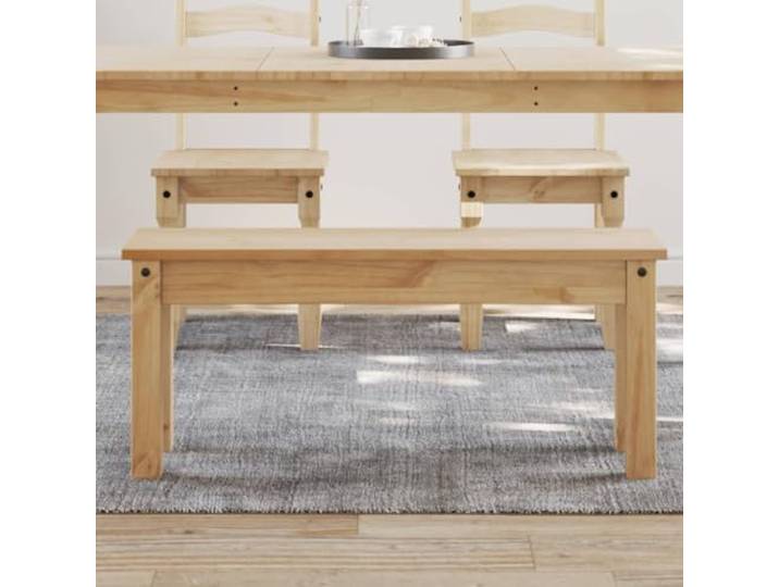 KGTKGTYER Essbank aus massivem Kiefernholz, rustikale Sitzbank 105x30x45 Ideal für Küche und Flur, Charakteristische Aststellen, Stabil & robust