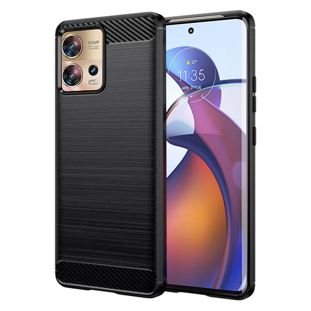 Techsuit - Carbon Silicone - Motorola Edge 30 Fusion - Black (Motorola Edge 30 Fusion) (56341244)