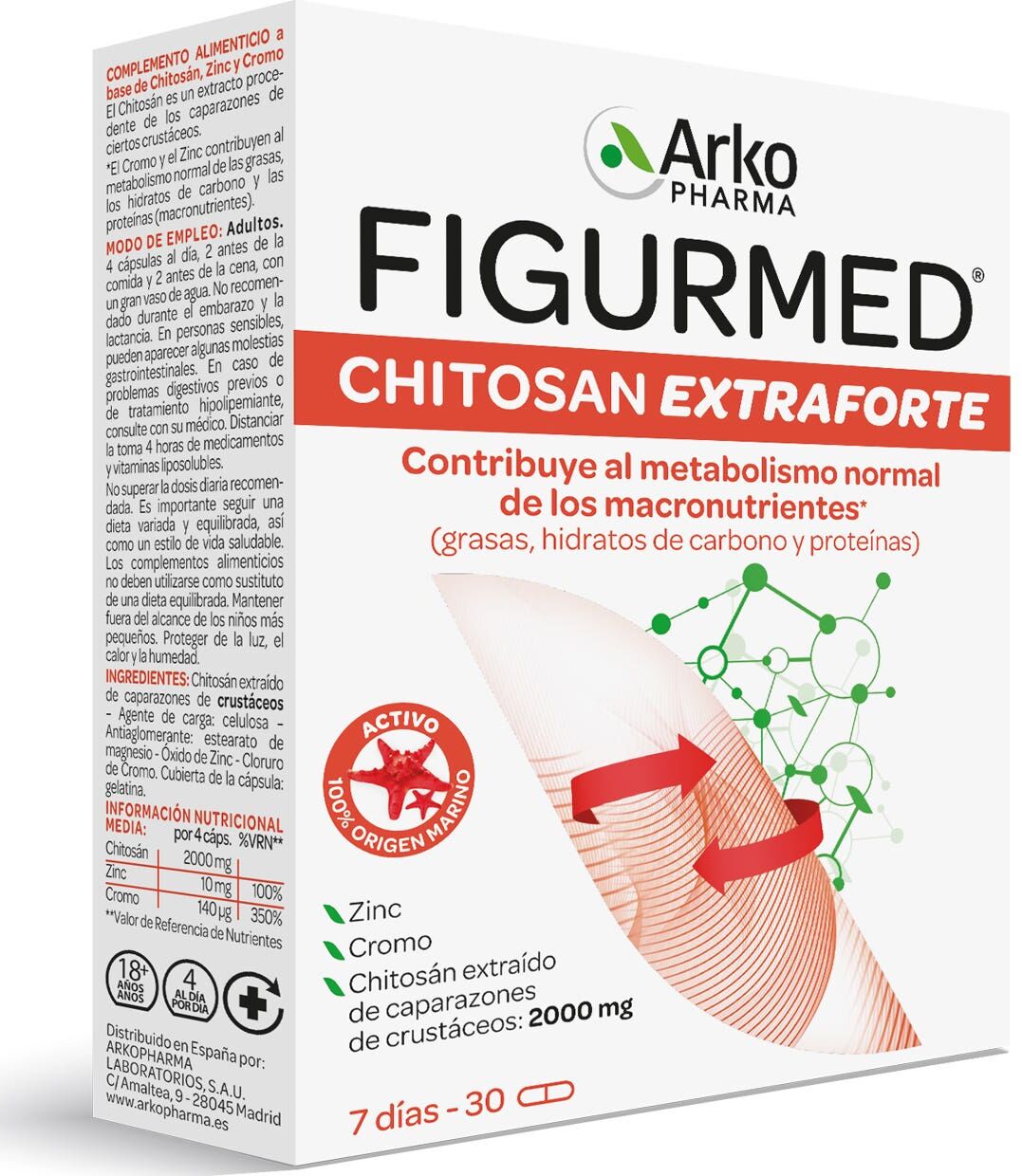 Arkopharma Figurmed Chitosán Extra Forte 30caps