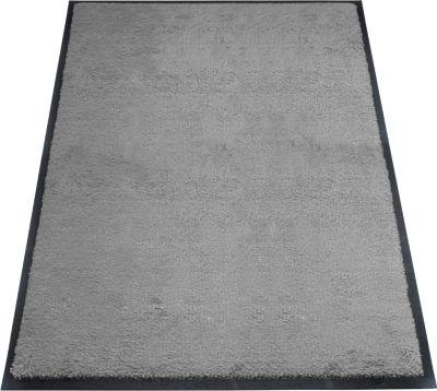 Schmutzfangmatte Eazycare Style von Miltex, eckig, antistatisch, UV-beständig, waschbar, ECONYL® & Niltrilgummi, 800 x 1200 mm, basaltgrau