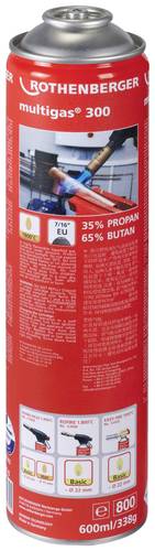 Rothenberger Multigas 300 Gaskartusche 338g 1St.