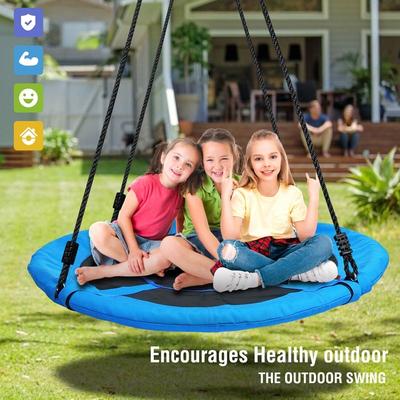 Klokick 40'' Trekassy 700lb Saucer Tree Swing for Kids Adults 900D Oxford Waterproof with 2pcs Tree Hanging Straps