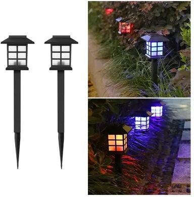 Perfect Picks Market Solar Pathway Lights Pack Waterproof Outdoor Garden Lights For Yard Walkway Decor rgb Light