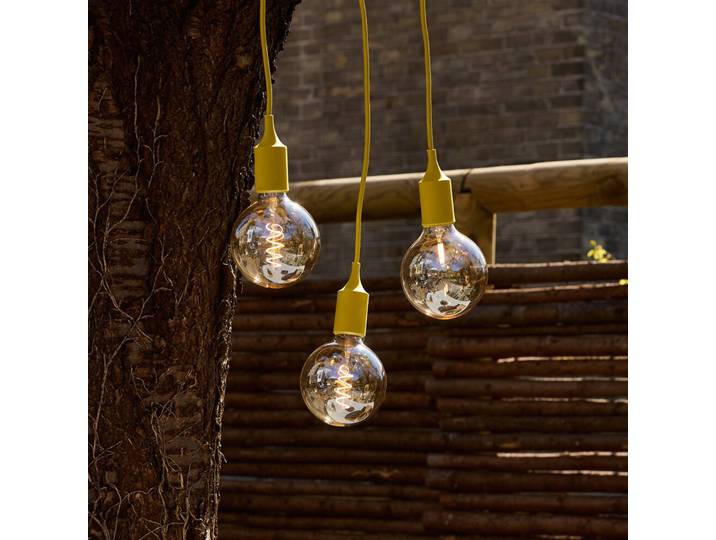 OSRAM Lichterkette ENDURA DECOR, gelb, 7 m, 3-flammig, IP44 DECOR, gelb / orange, Kunststoff