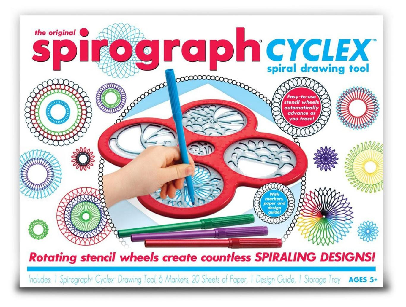 Spirograph Cyclex meerkleurige spirograaf voor kinderen vanaf 5 jaar