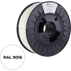 C-Tech Filament PREMIUM LINE, TPU 90A, flexible, traffic white, RAL9003, 1.75mm, 1kg (TPU, 1000 g), Filament, Weiss